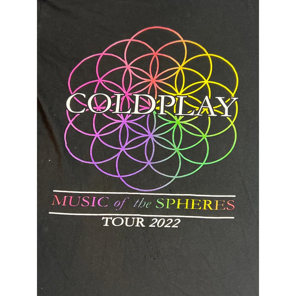 Coldplay Music Of The Spheres World Tour T-Shirt Unisex Band Tee Size M - Picture 3 of 8
